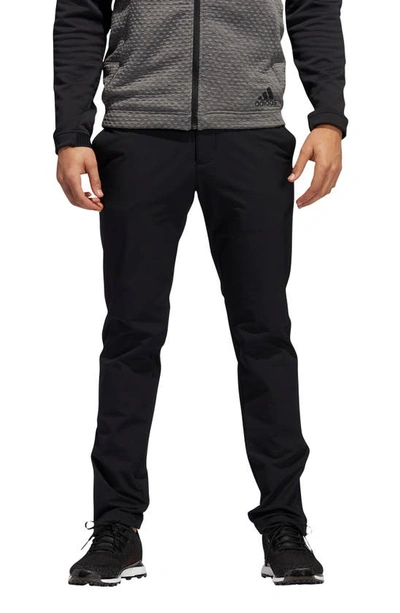 Shop Adidas Golf Frostguard Insulated Fleece Pants In Black