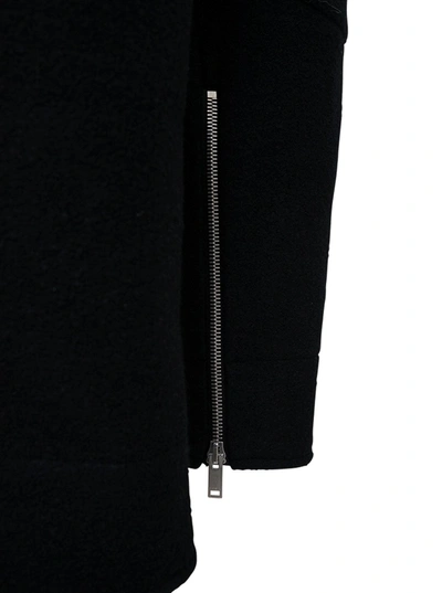 Shop Jil Sander Black Wool Pants With Zip