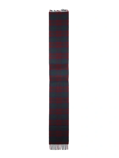 Shop Baracuta Checked Scarf In Multicolor