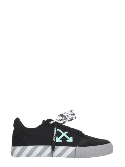 Off-white Low Vulcanized Canvas/suede Sneaker In Nero