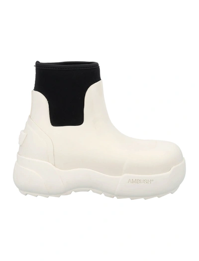 Shop Ambush Rubber Boots In Off White