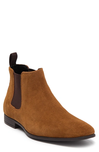Shop Abound Livingston Chelsea Boot In Chestnut Suede
