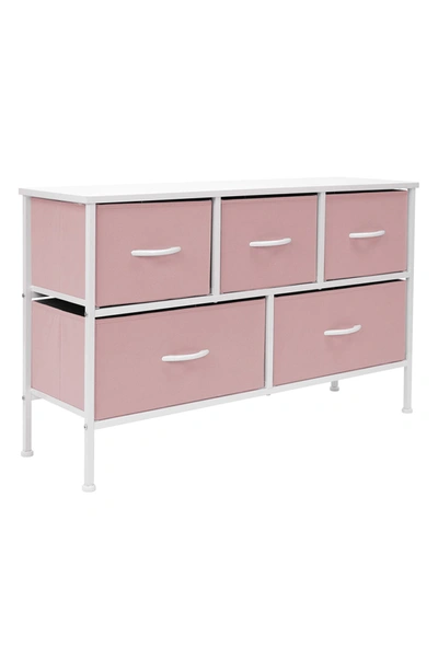 Shop Sorbus Storage Cube Dresser In Pink