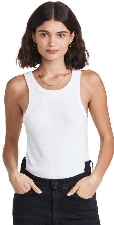 Shop Mother The Chin Ups Tank Top Bright White