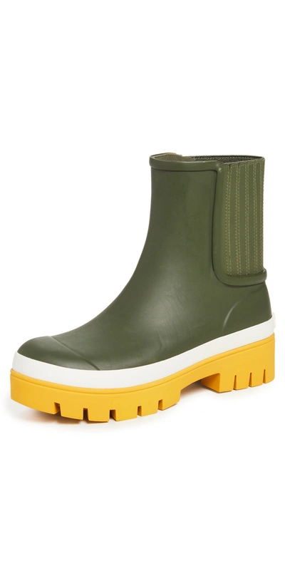 Shop Tory Burch Foul Weather Boots In Leccio/leccio