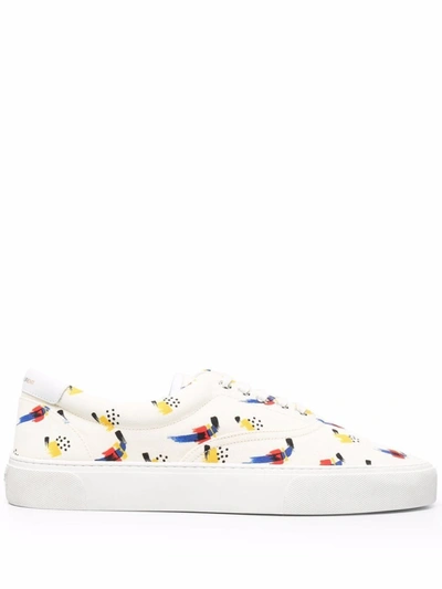Saint Laurent Multicolor Venice Sneakers In Neutrals