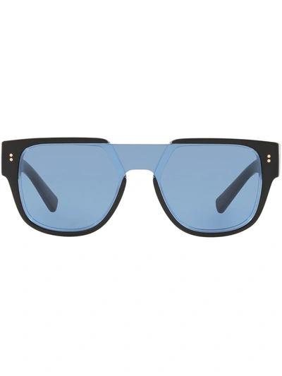 Shop Dolce & Gabbana Square-frame Tinted Sunglasses In Black