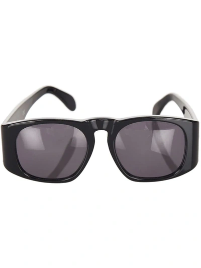 Pre-owned Chanel Diamond-quilted Cc Oversized Sunglasses In Black