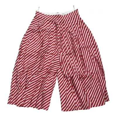 Pre-owned Celine Shorts In Red