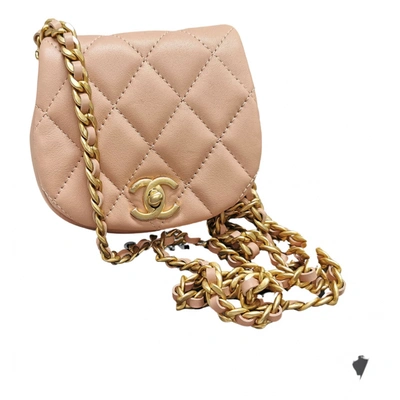Trendy cc flap leather crossbody bag Chanel Beige in Leather - 37815022