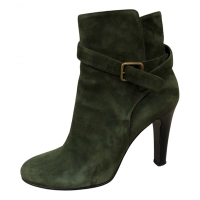 Pre-owned Michel Vivien Ankle Boots In Khaki