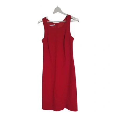 Pre-owned Bally Wool Mid-length Dress In Red