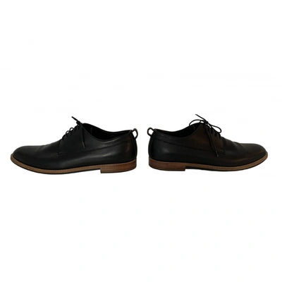 Pre-owned Kris Van Assche Leather Lace Ups In Black