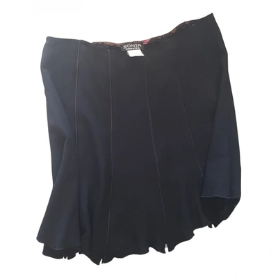 Pre-owned Sonia Rykiel Mini Skirt In Black