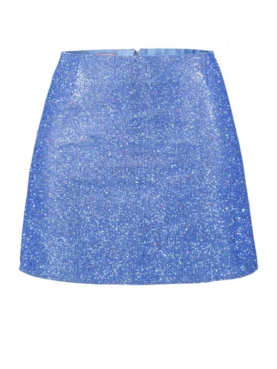 Shop Nué Sky Blue Camille Skirt