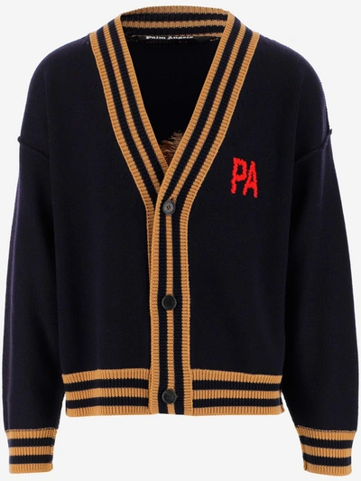 Shop Palm Angels Sweaters In Black Brown