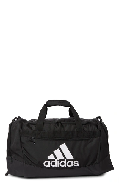Shop Adidas Originals Defender Iv Medium Duffel Bag In Black