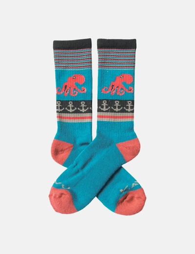 Shop Kavu Moonwalk Socks In Blue
