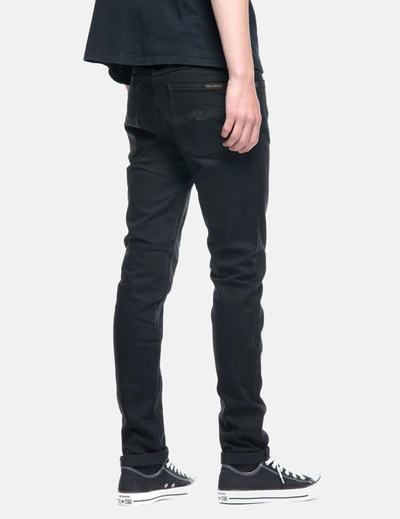 Shop Nudie Jeans Nudie Lean Dean Jeans (slim Tapered) In Black