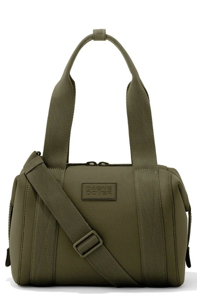 Shop Dagne Dover Landon Small Neoprene Carryall Duffle Bag In Dark Moss
