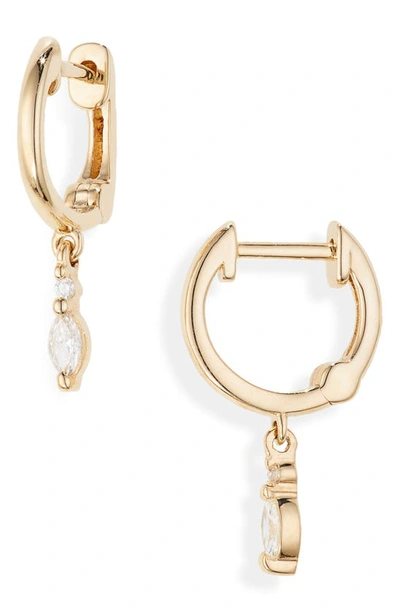 Shop Dana Rebecca Designs Alexa Jordyn Diamond Marquise Drop Earrings In Yellow Gold