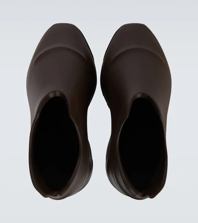 Shop Givenchy Monumental Mallow Rubber Shoes In Dark Brown