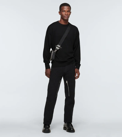 Shop Givenchy Wool Sweater With Bandana Patch In Black