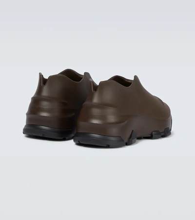 Shop Givenchy Monumental Mallow Rubber Shoes In Dark Brown