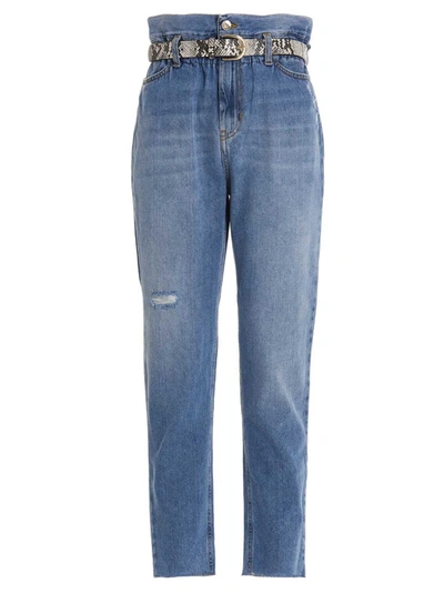 Shop Liu •jo Liu Jo Slim Fit Tapered Jeans In Blue