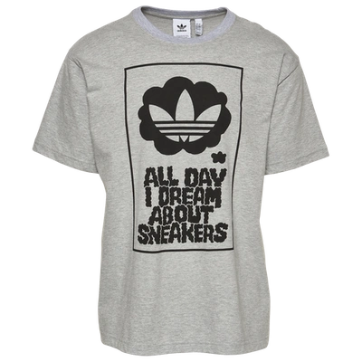Adidas Originals Mens All Day Sneakers T-shirt In Grey/black | ModeSens
