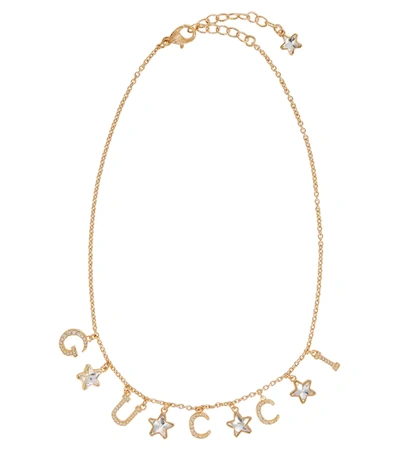 Shop Gucci Crystal-embellished Necklace In 8005/crystal