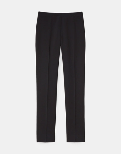 Shop Lafayette 148 Finesse Crepe Bleecker Pant In Black