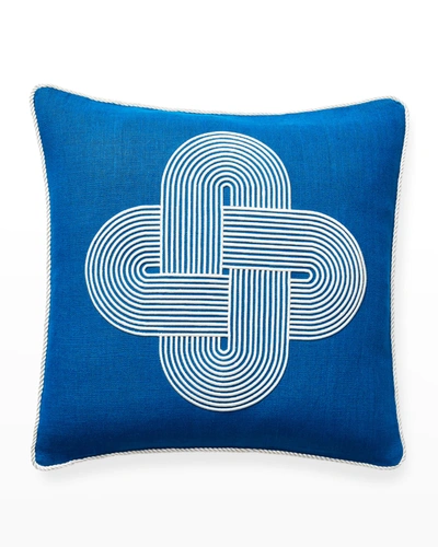 Shop Jonathan Adler Pompidou Plus Pillow, Blue
