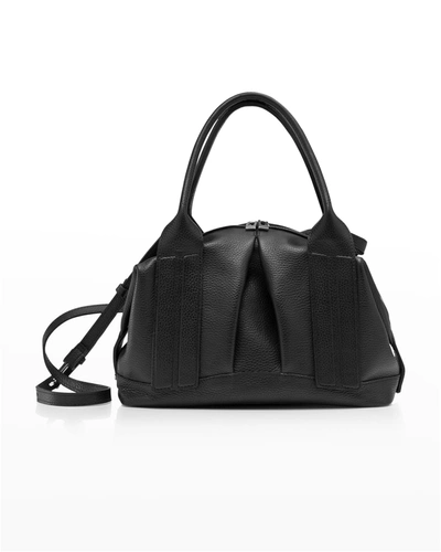 Shop Joanna Maxham Cast Away Ii Medium Pleated Satchel Bag In Black