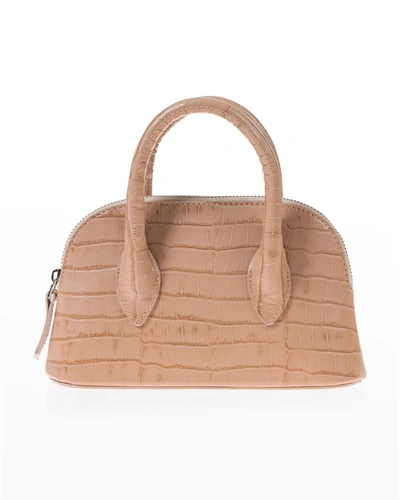 Shop Joanna Maxham Mini Lady D Dome Top-handle Bag In Beige