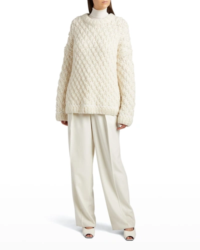 Shop The Row Dano Cashmere-blend Sweater In Ivory