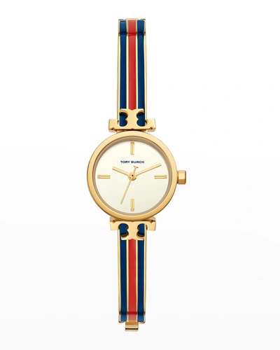 Shop Tory Burch Kira Bangle Watch In Tri-tone Stainless Steel, 22mm