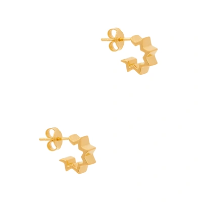 Shop Missoma Celestial 18kt Gold-plated Vermeil Hoop Earrings
