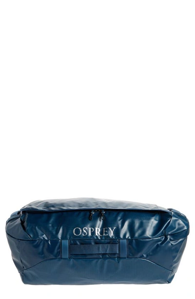 Shop Osprey Transporter® 95l Water Resistant Duffle Backpack In Venturi Blue