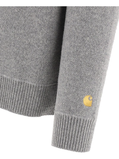 Shop Carhartt "chase" Sweater In Grey