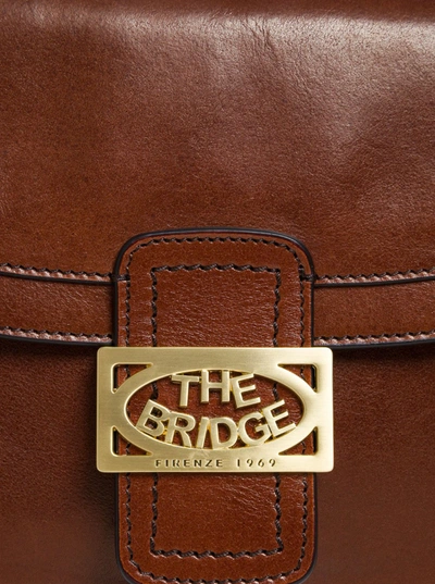 Shop The Bridge Lavinia  Brown Leather Crossbody Bag