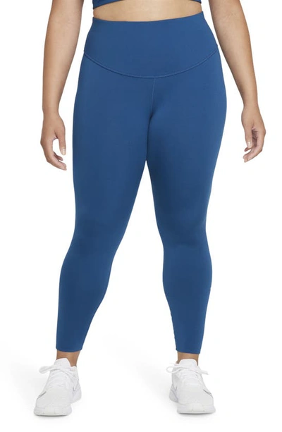 Shop Nike One Lux 7/8 Tights In Court Blue/ Clear