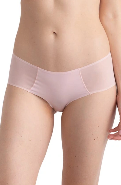 Uwila Warrior Happy Seams Lace Trim Seamless Briefs In Rose Quartz