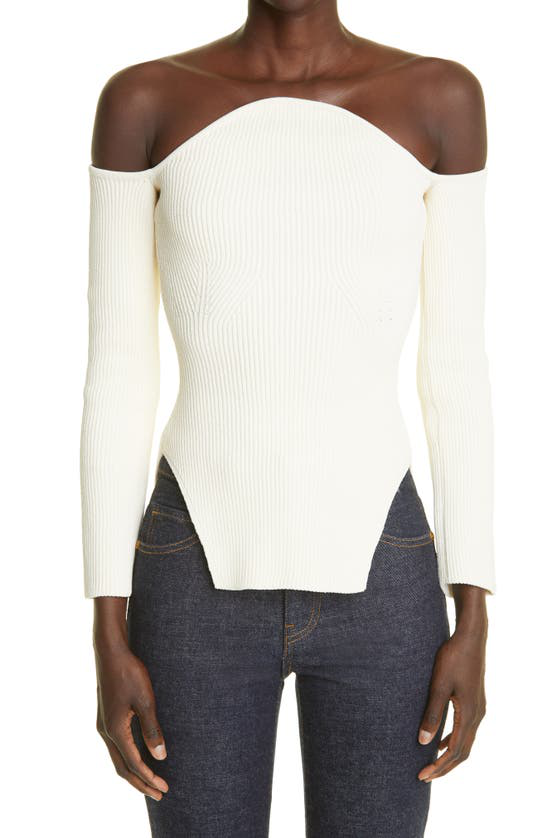 KHAITE Maria Sweater in Ivory