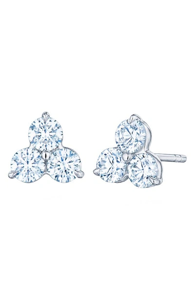 Shop Kwiat Diamond Cluster Stud Earrings In White Gold