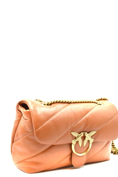 Shop Pinko Shoulder Bags In Brown