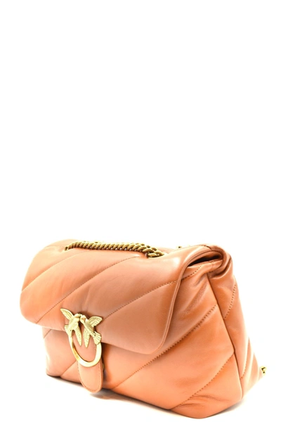 Shop Pinko Shoulder Bags In Brown