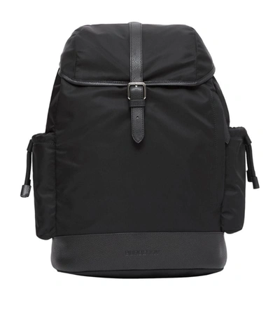 Shop Burberry Kids Baby Changing Backpack In Black