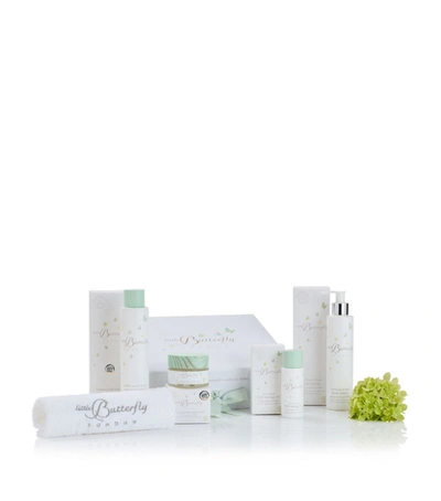 Shop Little Butterfly London Baby Skincare Gift Set In White