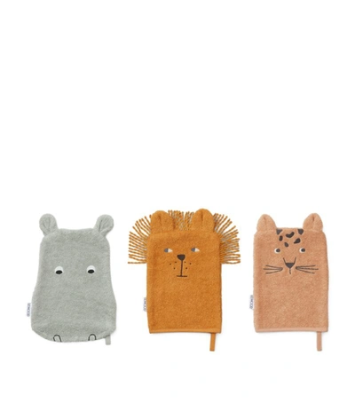Liewood Sylvester Jungle Washcloth (set Of 3) In Multi | ModeSens